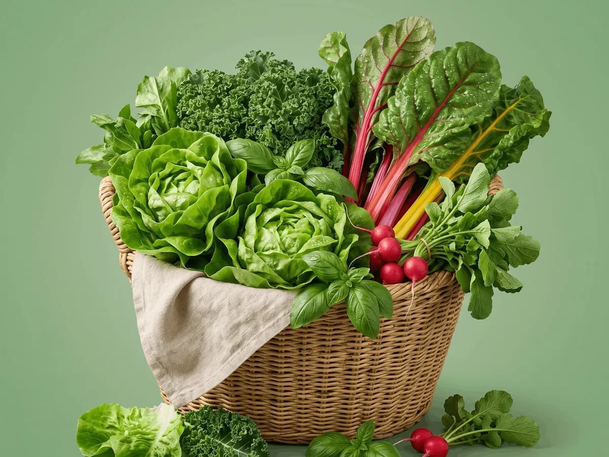 Fresh leafy greens